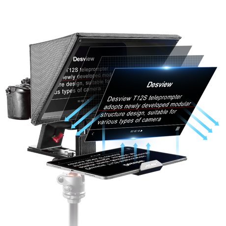 Desview T12S - Teleprompter for 12.9"smartphones & tablets